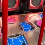 Dance machine foot controls