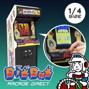 Dig Dug quarter size arcade cabinet