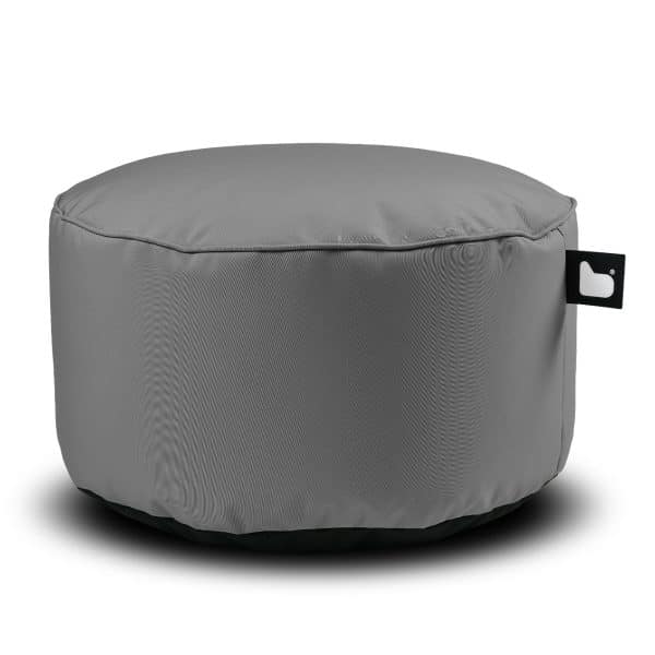 Grey Beanbag Pouffe