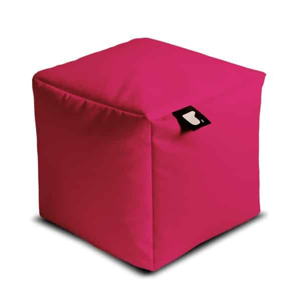 Pink Beanbag Cube Seat