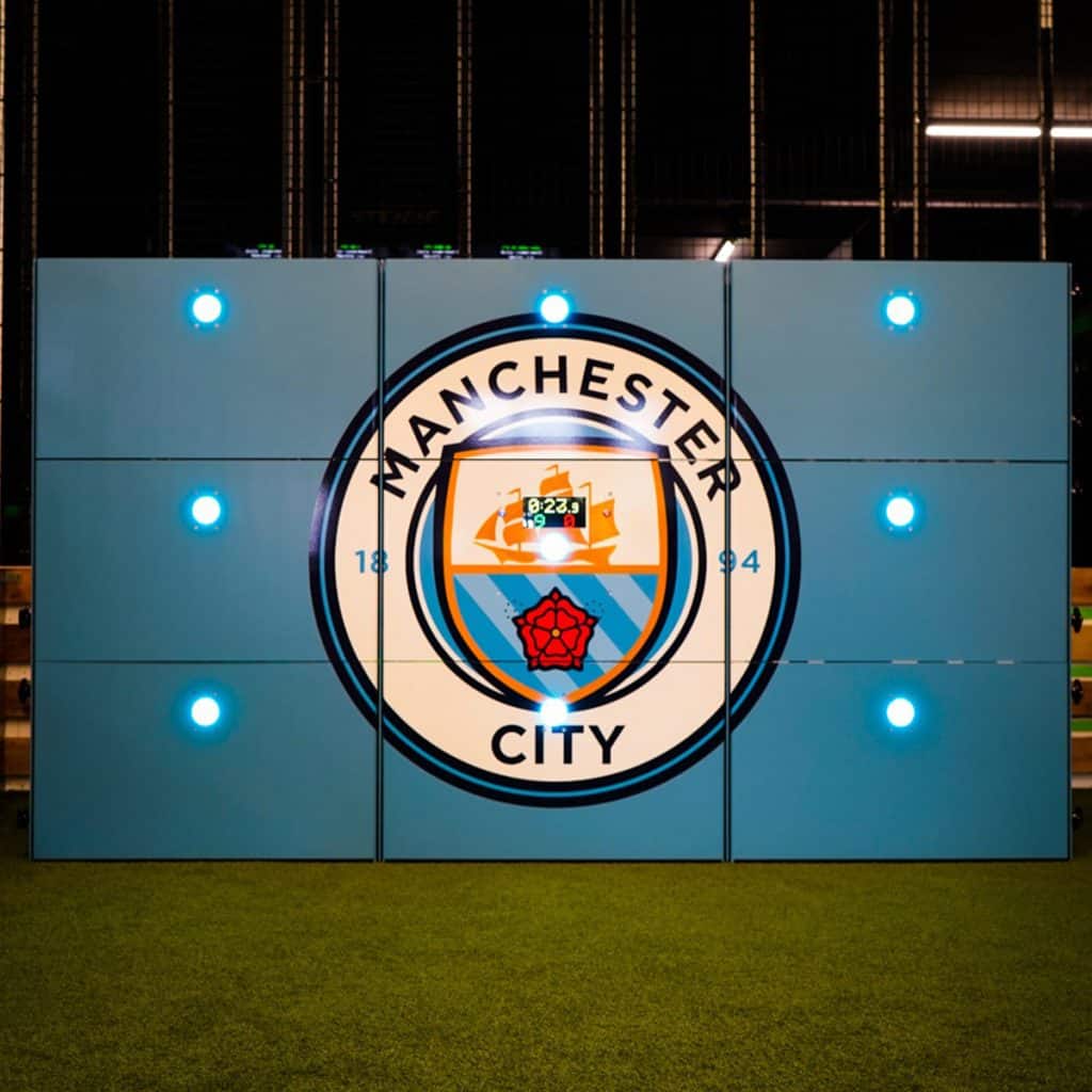 precision wall branded man city FC